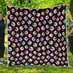 Bloody Eyeball Pattern Print Quilt