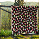 Bloody Eyeball Pattern Print Quilt