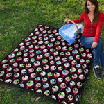 Bloody Eyeball Pattern Print Quilt