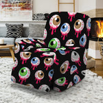 Bloody Eyeball Pattern Print Recliner Slipcover