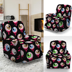 Bloody Eyeball Pattern Print Recliner Slipcover