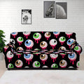 Bloody Eyeball Pattern Print Sofa Cover