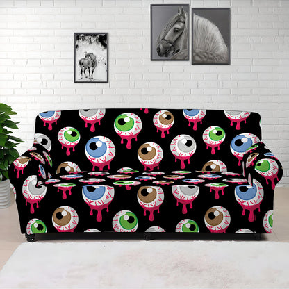Bloody Eyeball Pattern Print Sofa Cover
