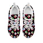 Bloody Eyeball Pattern Print White Sneakers