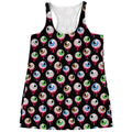 Bloody Eyeball Pattern Print Women's Racerback Tank Top
