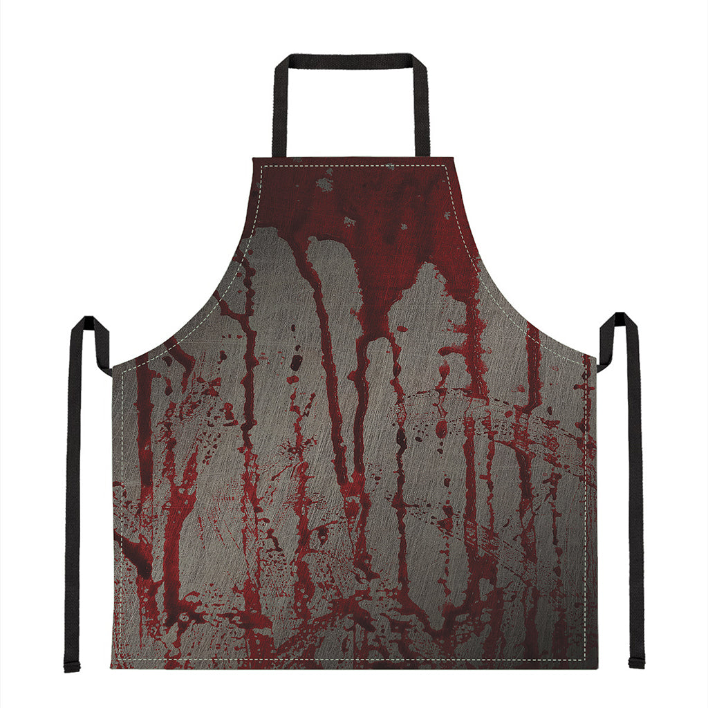 Bloody Metal Wall Print Apron