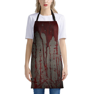 Bloody Metal Wall Print Apron