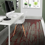 Bloody Metal Wall Print Area Rug