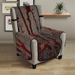 Bloody Metal Wall Print Armchair Protector