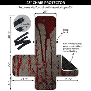 Bloody Metal Wall Print Armchair Protector