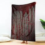 Bloody Metal Wall Print Blanket