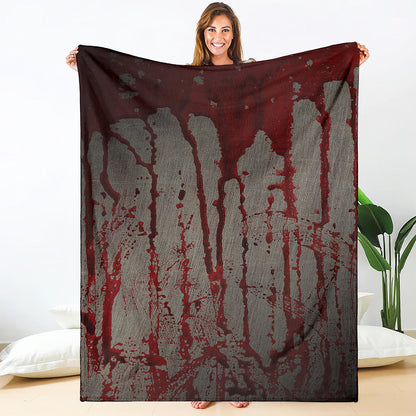 Bloody Metal Wall Print Blanket