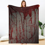 Bloody Metal Wall Print Blanket