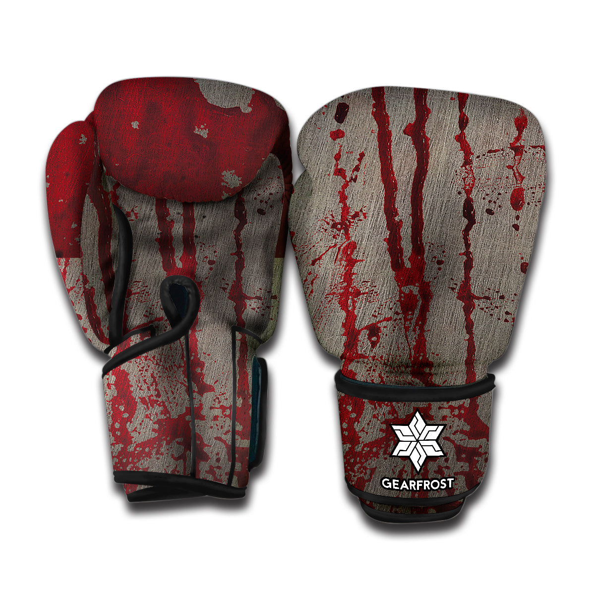 Bloody Metal Wall Print Boxing Gloves