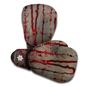 Bloody Metal Wall Print Boxing Gloves