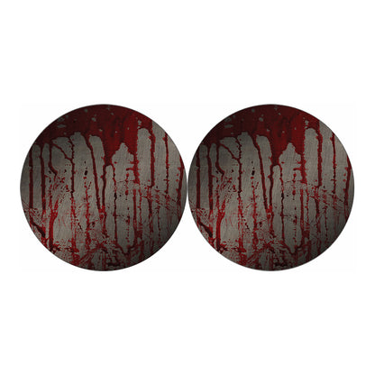 Bloody Metal Wall Print Car Coasters