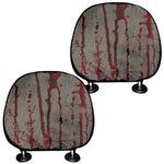 Bloody Metal Wall Print Car Headrest Covers