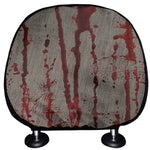 Bloody Metal Wall Print Car Headrest Covers