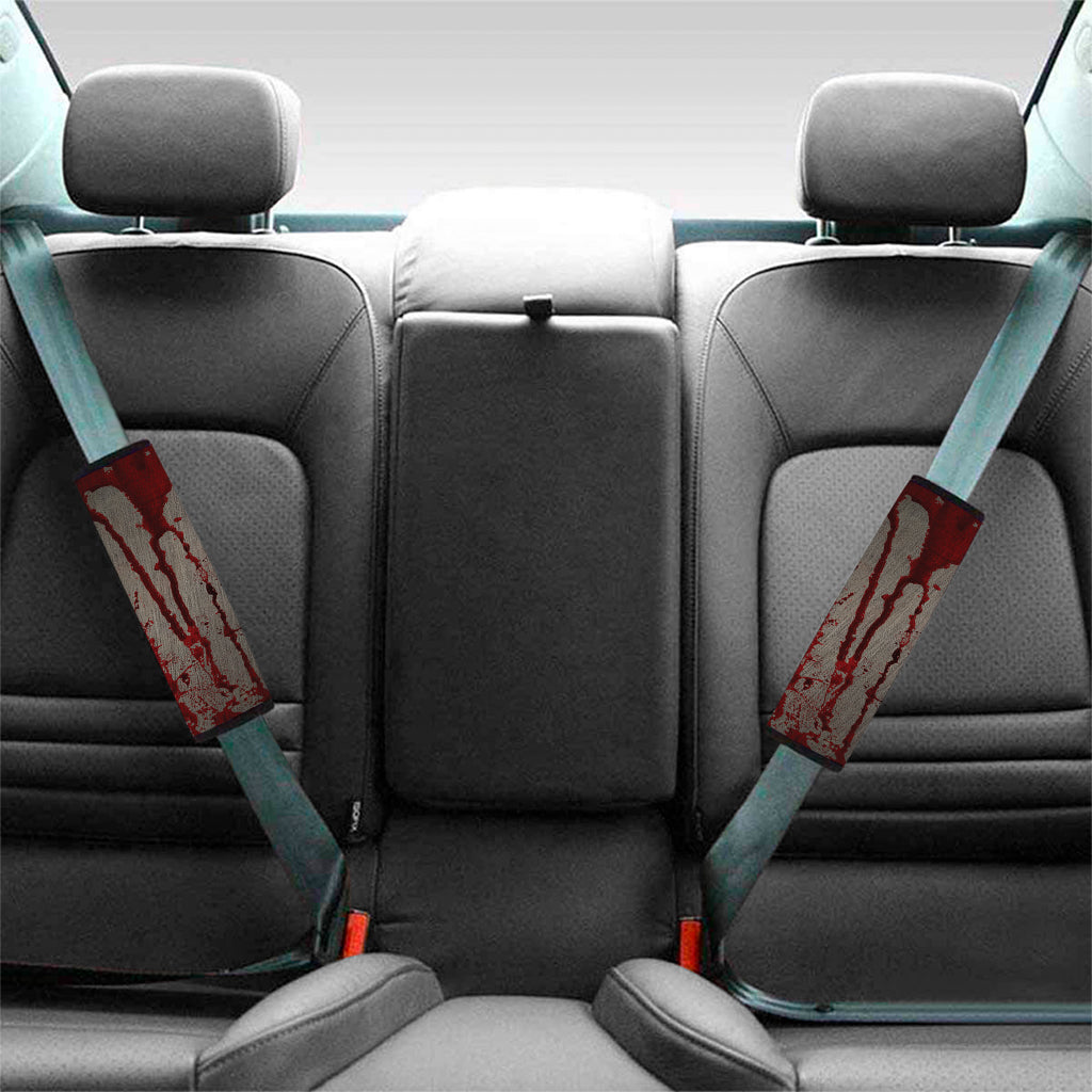 Bloody Metal Wall Print Car Seat Belt Covers