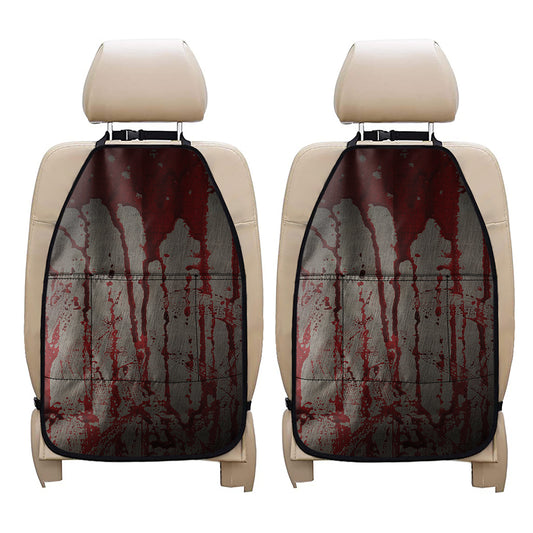 Bloody Metal Wall Print Car Seat Organizers
