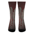 Bloody Metal Wall Print Crew Socks