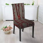 Bloody Metal Wall Print Dining Chair Slipcover