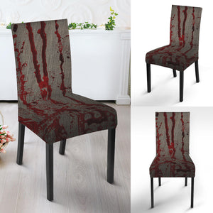 Bloody Metal Wall Print Dining Chair Slipcover