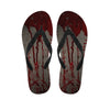 Bloody Metal Wall Print Flip Flops