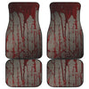 Bloody Metal Wall Print Front and Back Car Floor Mats