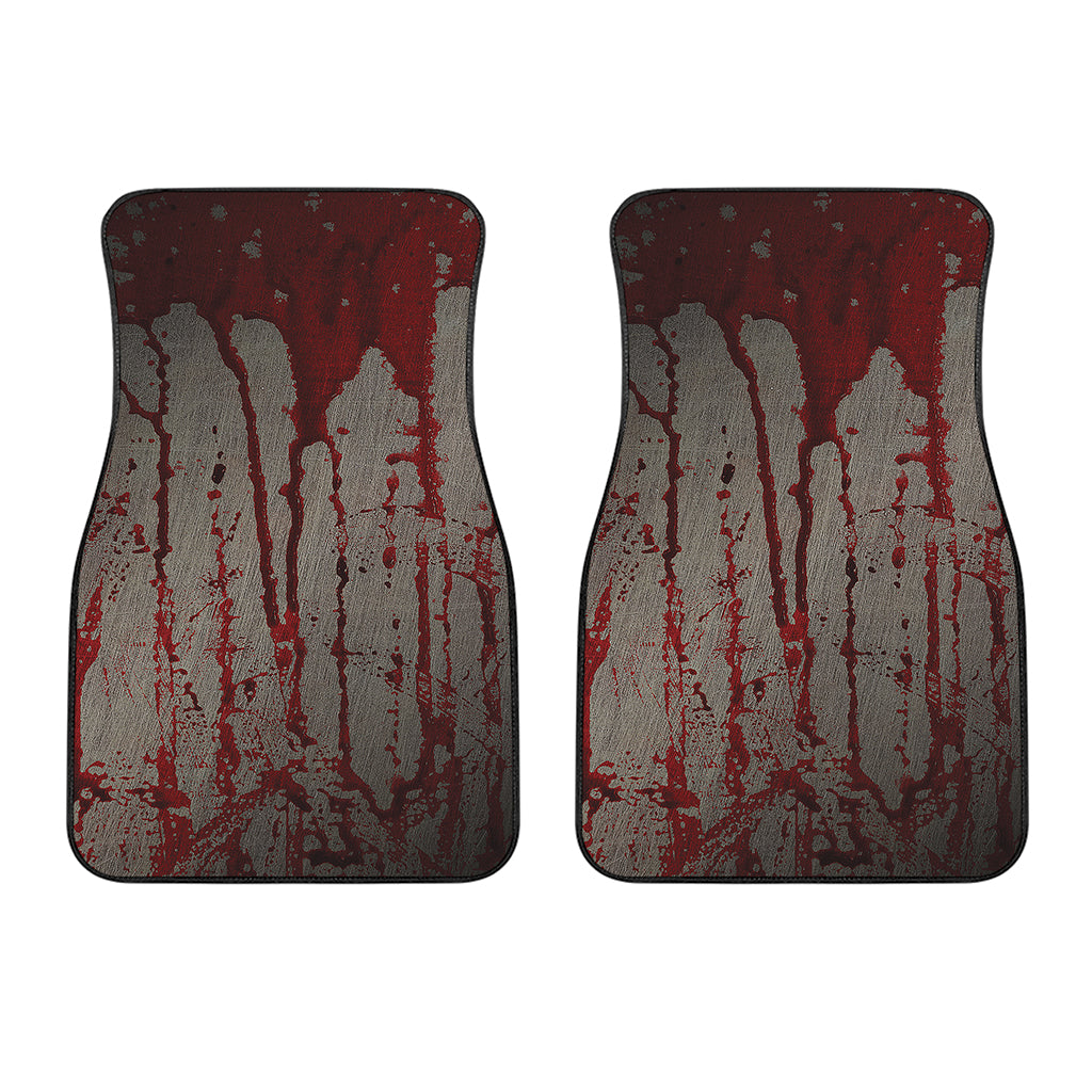 Bloody Metal Wall Print Front Car Floor Mats