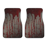 Bloody Metal Wall Print Front Car Floor Mats