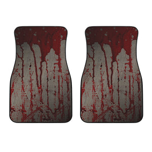 Bloody Metal Wall Print Front Car Floor Mats