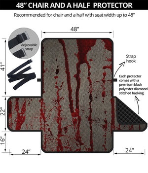 Bloody Metal Wall Print Half Sofa Protector