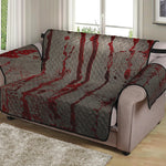 Bloody Metal Wall Print Loveseat Protector