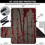 Bloody Metal Wall Print Loveseat Protector