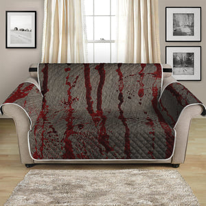 Bloody Metal Wall Print Loveseat Protector