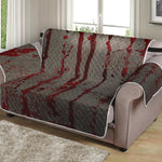 Bloody Metal Wall Print Loveseat Protector