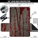 Bloody Metal Wall Print Loveseat Protector