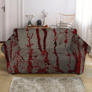 Bloody Metal Wall Print Loveseat Slipcover