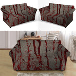 Bloody Metal Wall Print Loveseat Slipcover