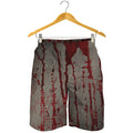 Bloody Metal Wall Print Men's Shorts