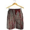 Bloody Metal Wall Print Men's Shorts