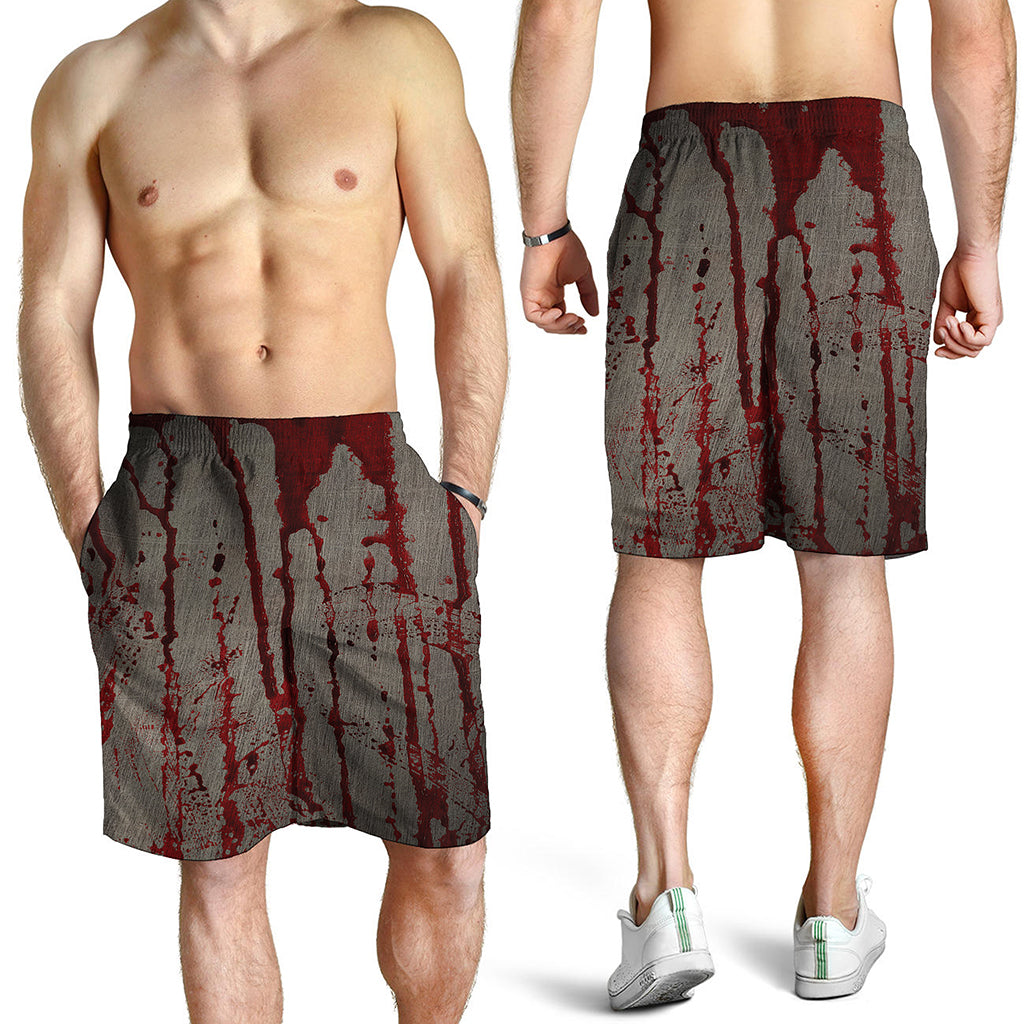 Bloody Metal Wall Print Men's Shorts