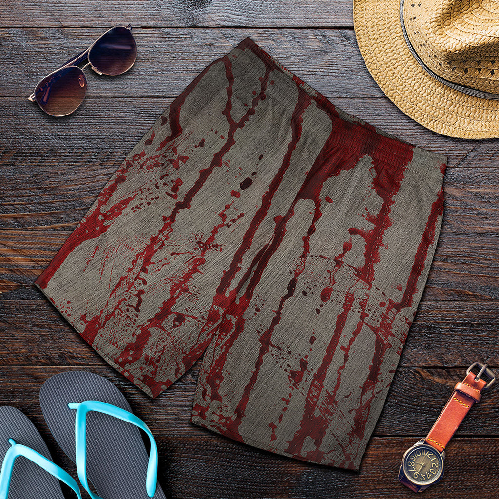 Bloody Metal Wall Print Men's Shorts