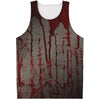 Bloody Metal Wall Print Men's Tank Top