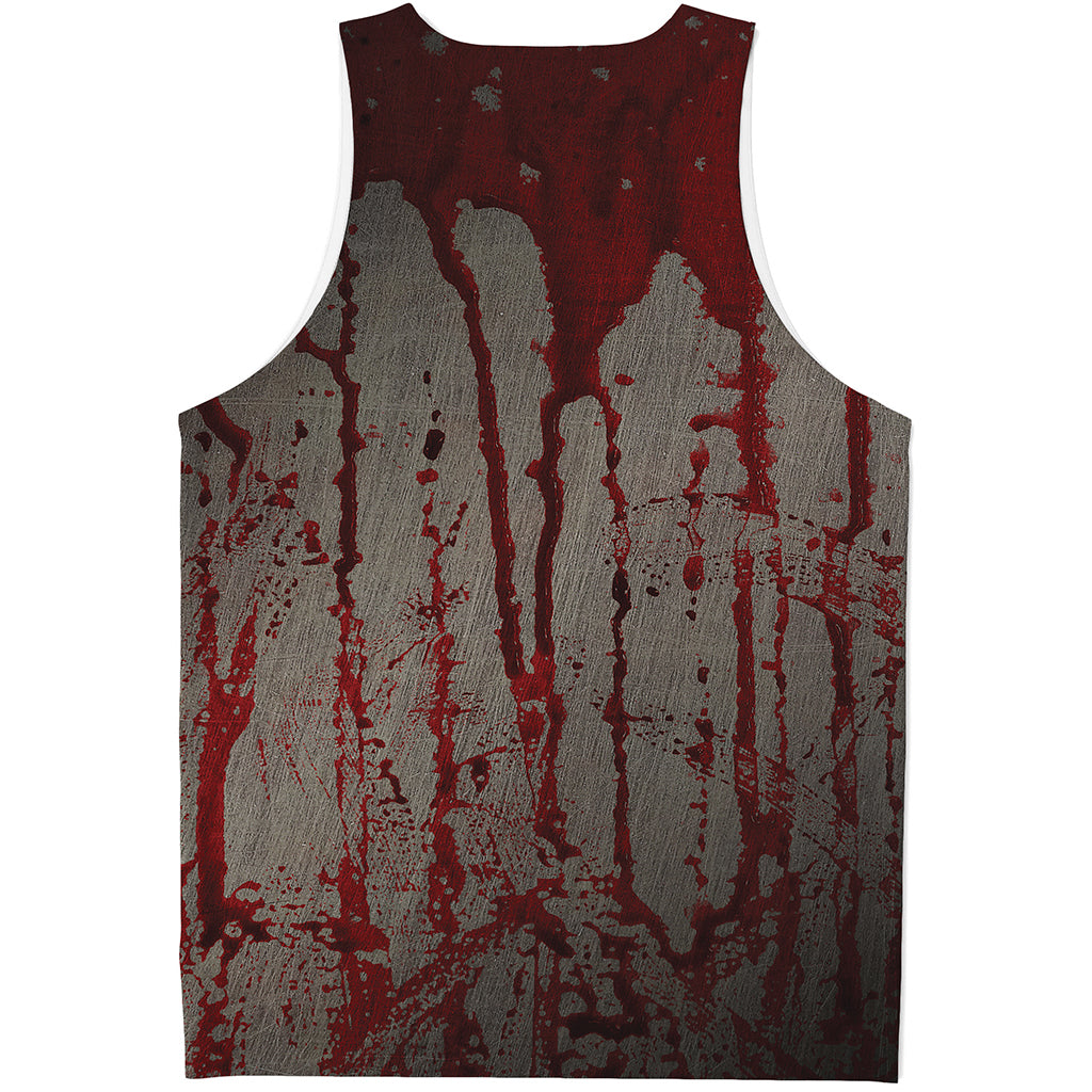 Bloody Metal Wall Print Men's Tank Top