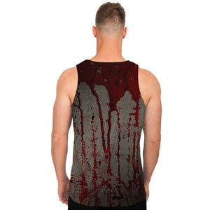 Bloody Metal Wall Print Men's Tank Top