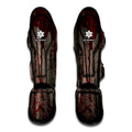 Bloody Metal Wall Print Muay Thai Shin Guards