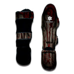 Bloody Metal Wall Print Muay Thai Shin Guard