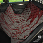 Bloody Metal Wall Print Pet Car Back Seat Cover